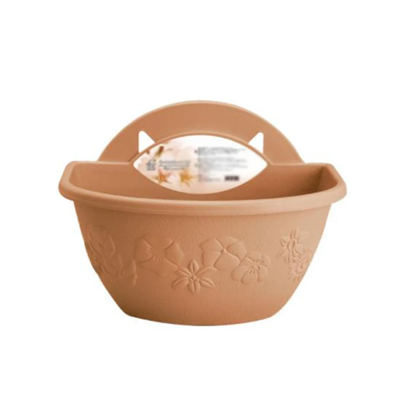 Flower Plant Pot Plastic Planter Basket Lightweight Wall Mounted 28*18.5*20cm Durable Useful