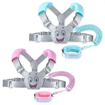 

Child Kid Leash Backpack Harness For Toddlers Anti Lost Wrist Cuff With Lock