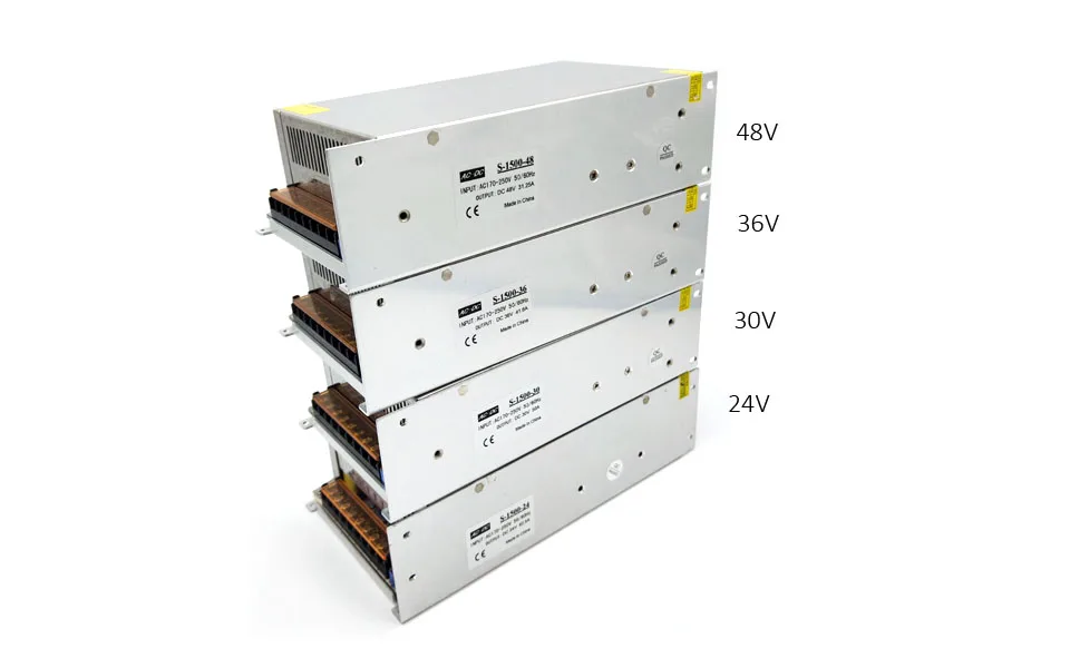 Блок питания 24в постоянного/переменного тока светодиодный Питание 24V 30V 36V 48V 30A 40A 50A 60A 1500 Вт Светодиодный драйвер импульсный источник Питание