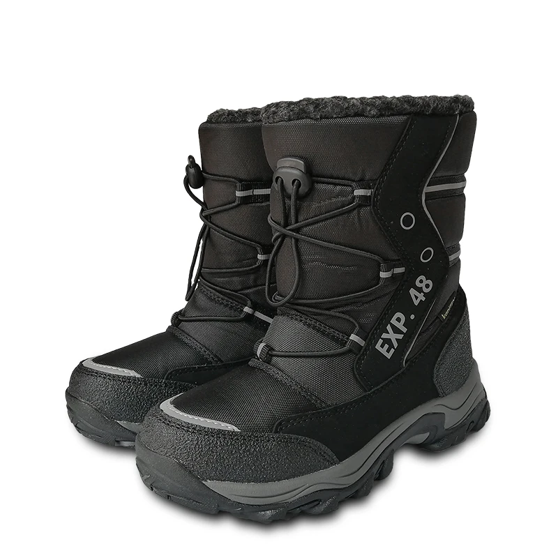 

New 1pair Winter Warm Waterproof Zip Snow Boots Fashion children shoes ,KID/boy non slip cotton-padde Boots