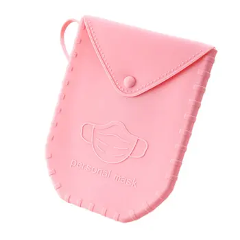 

Mask Storage Box Mask Temporary Storage Clip Silicone Material Mask Storage Bag Facemask Storage Bag