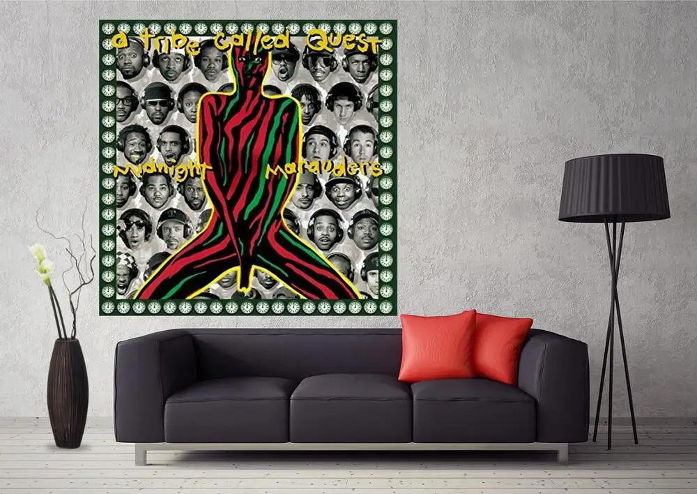 Племя под названием Quest Midnight Marauders музыкальный альбом постер Обложка