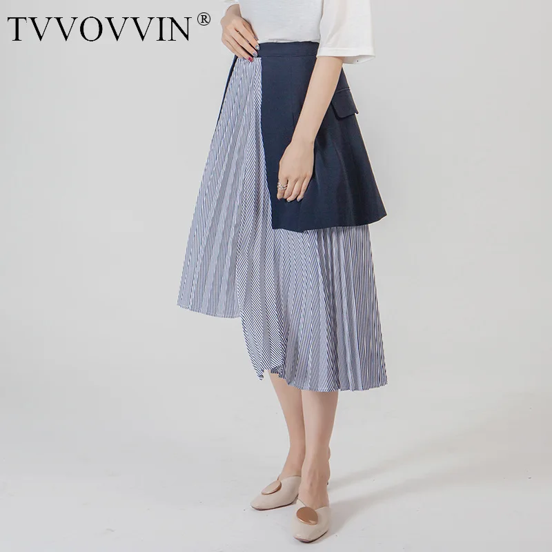 TVVOVVIN, новинка, женские юбки, модные, Осенние, повседневные, дикие, для девушек, юбки, нестандартные, Европа, плиссированная юбка, женская, C903