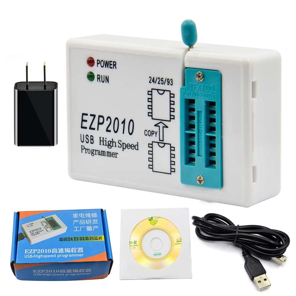 EZP2010 USB высокоскоростной SPI программатор поддержка 24 25 93 EEPROM 25 флэш-чип биос EZP2010 usb программатор EPROM программатор