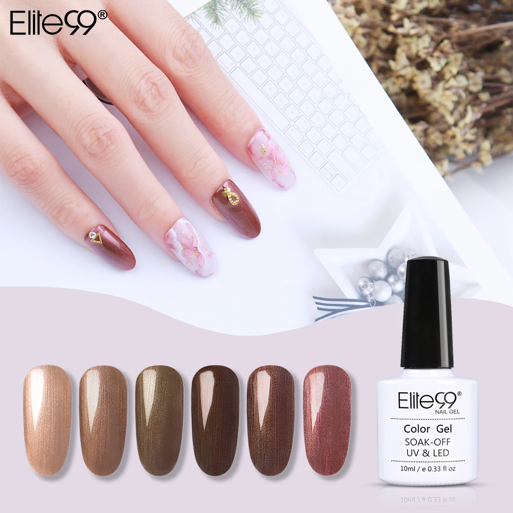 

Elite99 10ML Bronze Gel Polish Lucky Nail Polish Long Lasting Hybrid Nail Gel Lacquer for Sale Esmalte Nails Design Gel Polish
