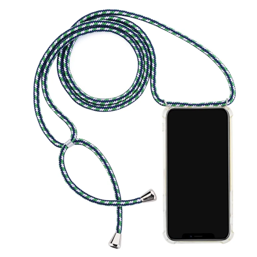 Прозрачный чехол для телефона для oneplus 1+ 7 7pro 6 6, 5 до 5 лет модный силиконовый чехол с "воздушной подушкой" крышка ремешок плечевой ремень веревка шнур - Цвет: f