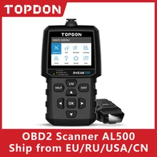 Topdon al500 obd2 ferramenta de diagnóstico do carro obd 2 scanner automotivo analisador motor ferramenta leitor código obdii ferramenta de verificação