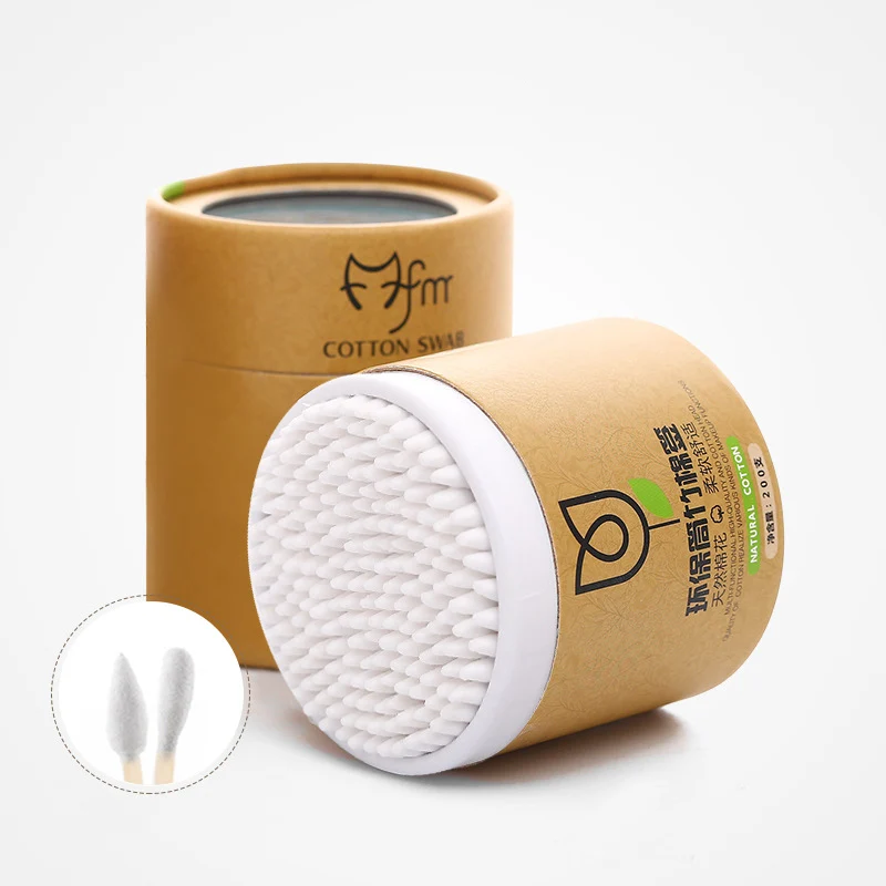 Cotton Swabs 200pcs/Box Bamboo Baby Soft Wood Sticks Cleaning of Ears Tampons Cotonete Pampons Health Beauty
