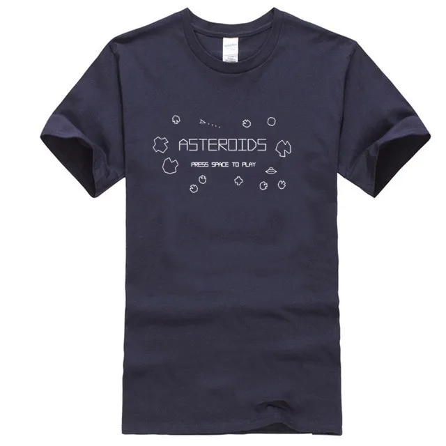 Футболка ASTEROIDS-Ретро-геймер-NERD-GEEK Футболка-смешные-игры | Мужская одежда