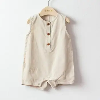 

2020 Autumn Baby Boy Girl Clothes Toddler Baby Sleeveless Solid Color Corduroy Romper Jumpsuit Overalls Newborn Clothes