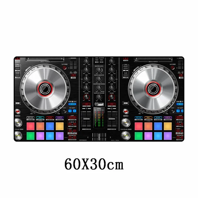 Зеленый Модный XXL DJ крутой игровой коврик для мыши Большой 60x30 см Otaku прочный большой коврик для мыши геймер с запирающимся краем моющийся компьютерный коврик - Цвет: Зеленый