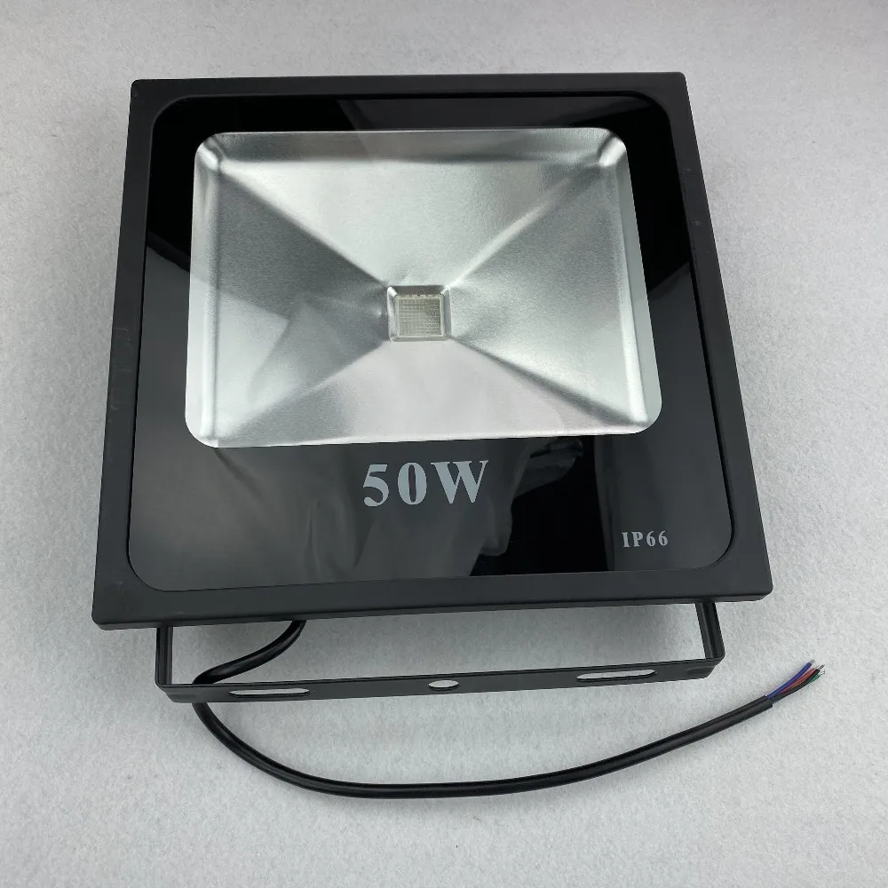 50W RGB dumb LED COB flood light;DC24V input;with 4 wire PWM driver inside;normal rgb light