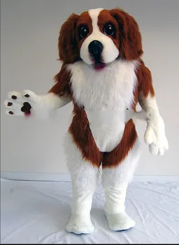 Billig Maskottchen Spaniel Hund Maskottchen Kostüm Phantasie Kleid Custom Phantasie Kostüm Cosplay Thema Mascotte Karneval Werbung Kleidung