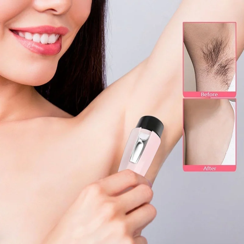 

TOP Mini Electric Facial Hair Remover Machine Epilator Shaver Hair Removal Painless Portable Epilators Trimmer Razor Women