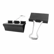 Офисный органайзер для файлов, черные зажимы для переплетов, 12 шт