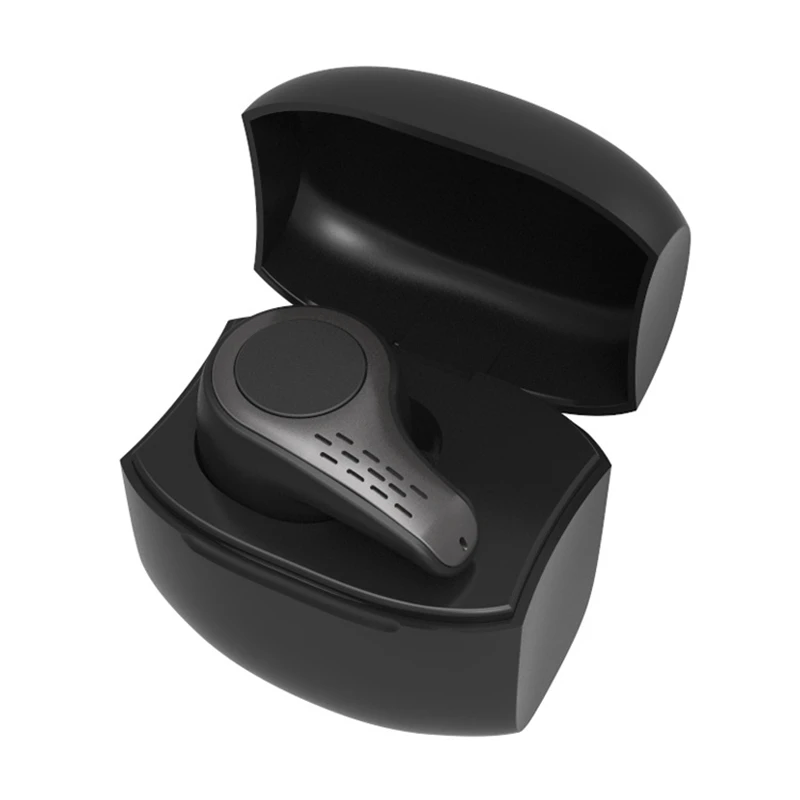 CLAITE S9 беспроводной bluetooth 5,0 один наушник HiFi мини портативный наушник гарнитура наушники с зарядным устройством - Цвет: Black