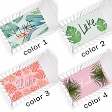 

LVYZIHO Tropical Palm Frond Leaf Personalized Crib Sheets 28"x52" Elastic Fitted Baby Sheet Gift For Baby
