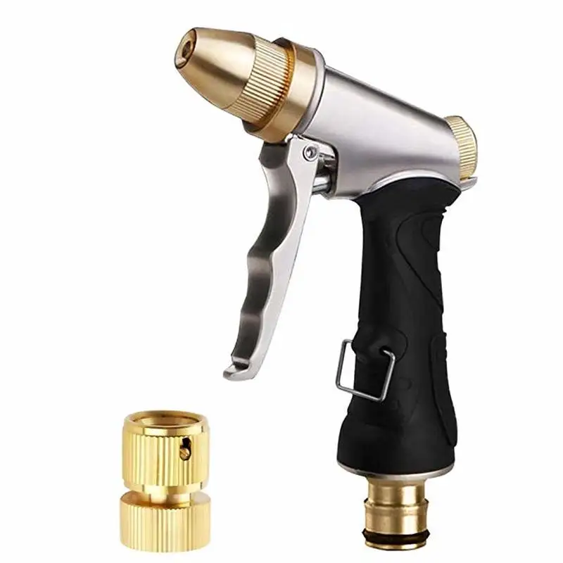 

Garden hose nozzle sprayer heavy metal nozzle water gun adjustable multi-function nozzle for watering lawn car wash