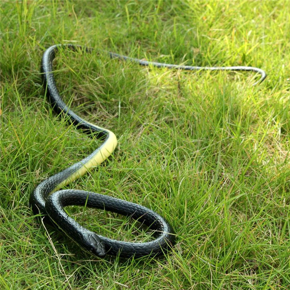 Juguete de goma blanda 80cm serpiente, Safari accesorios para jardín broma regalo novedad y Gag jugando bromas Juguetes