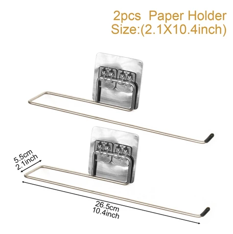 Paper Holder Bathroom Kitchen Roll Paper Towel Holder Rack Holder Hanging Toilet Stand Hanger Home Storage Racks