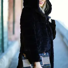 Жилет из искусственного меха, топ, модная, с широкой талией, полный,, новинка, шуба из меха норки, женская, высокая имитация, отторжение, шапка, длинная секция