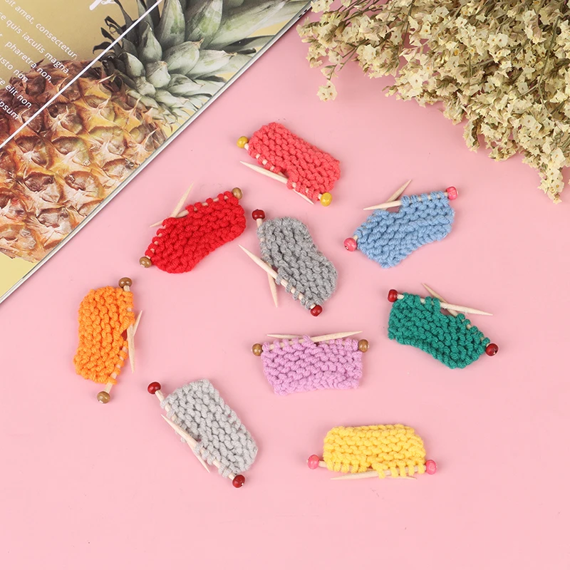

1:6 1:12 Dollhouse Miniature Accessories New Clothes Sweater for Mini Doll Knitted Woven Tops