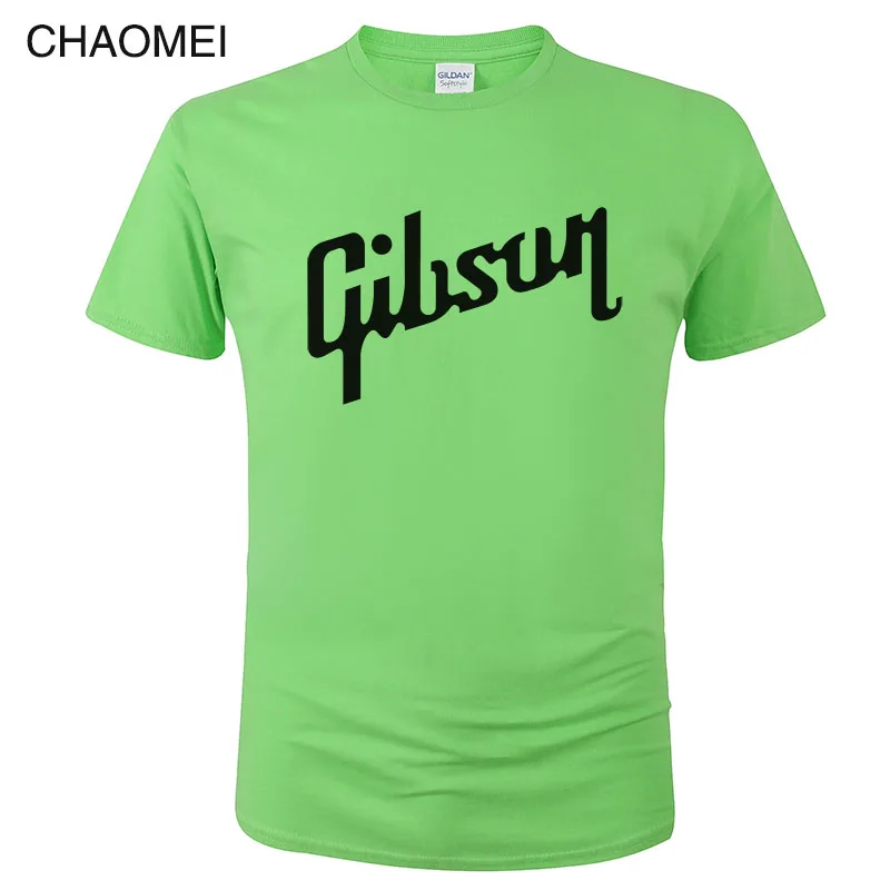 Летняя новая футболка Gibson Мужская хлопковая футболка с круглым вырезом Мужская футболка с коротким рукавом хип-хоп Homme Футболки Camisetas Hombre C36 - Цвет: 5