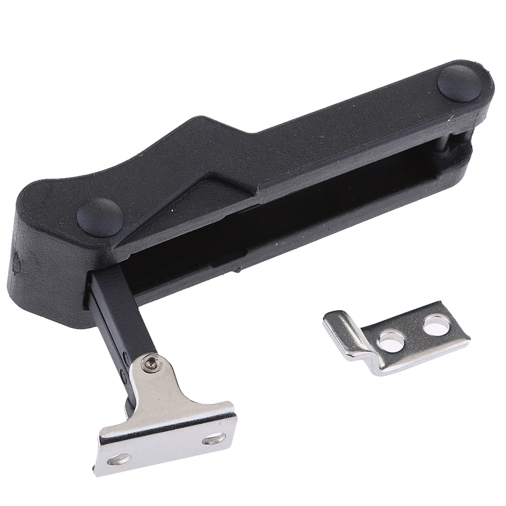 MagiDeal 2pcs Flexible Draw Latch 4'' Soft Black Rubber Replacement XK710