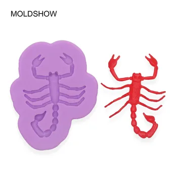 

MOLDSHOW NEW Scorpion Prank Joking Funny Fondant Cake Decorating Tools Mould DIY Candy,Clay,resin,Chocolate Baking Silicone Mold