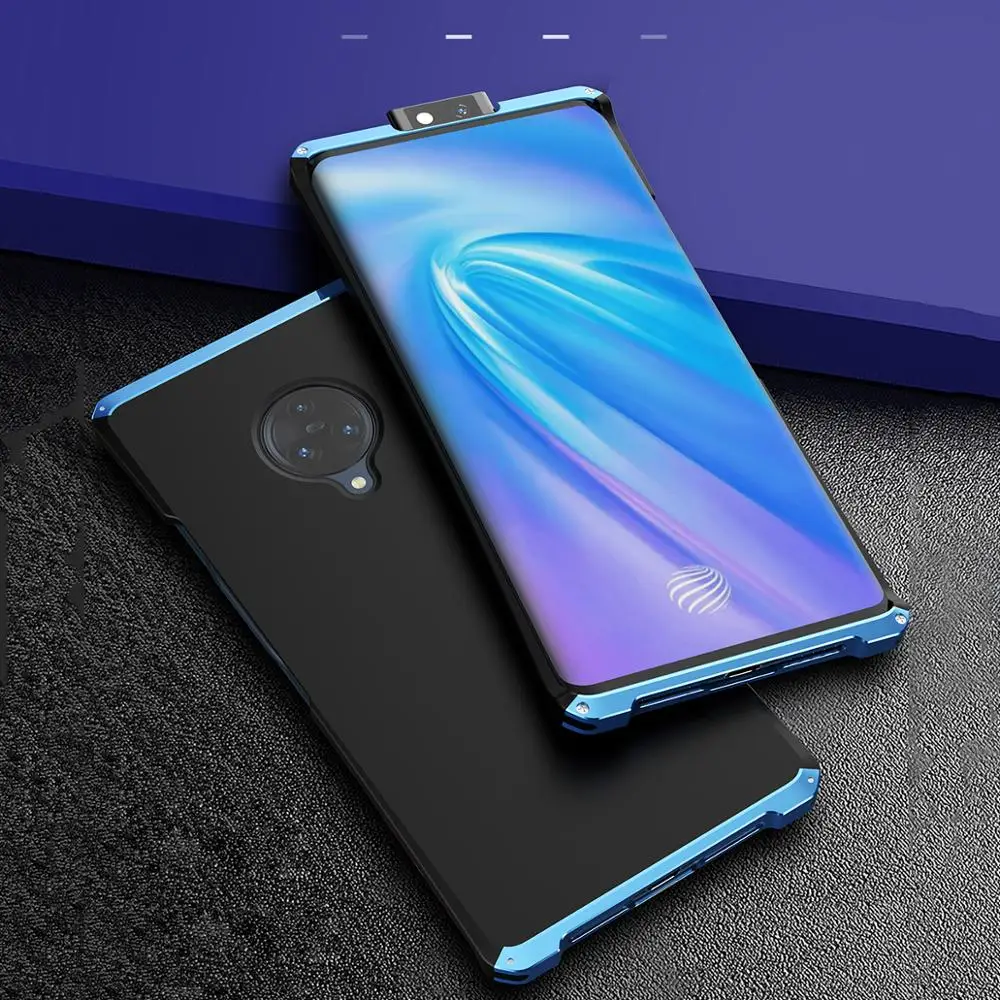 

Textured Anti-fall Metal Frame Plastic Back Plate For VIVO Nex3 Aluminum Alloy NEX 3 Bumper Case For VIVO X23 Cover With Gift