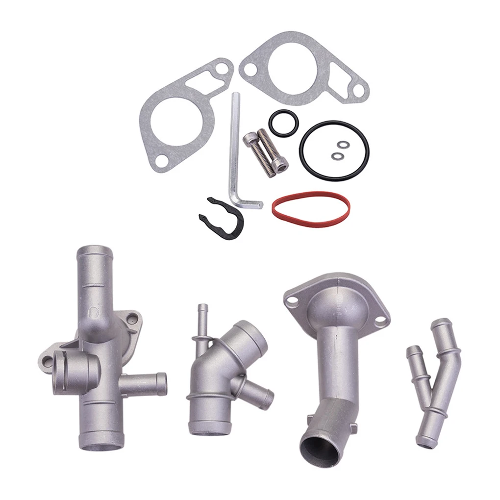 

8PCS/Set Replacement for MK4 1.8T Cast Aluminum Thermostat Coolant Flange Repair Kits Car Part