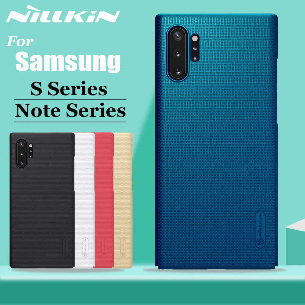 Nillkin для samsung Galaxy Note 10 9 8 S10 S9 S8 Plus S10E чехол Nilkin Матовый Щит Жесткий ПК чехол для samsung Note10 Plus