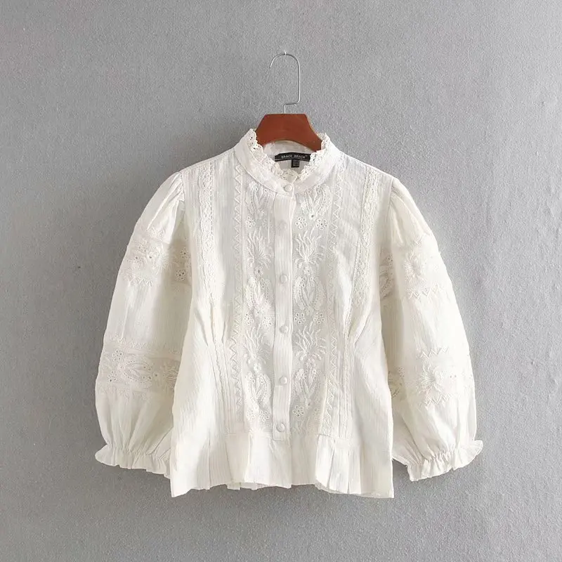

CC63-9414 European and American fashion embroidery stitching jacket