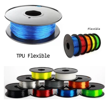 

3D Printer Filament-PLA Flexible TPU 0.8KG 1.75mm 265m Creates strong flexible printed parts with excellent abrasion resistance