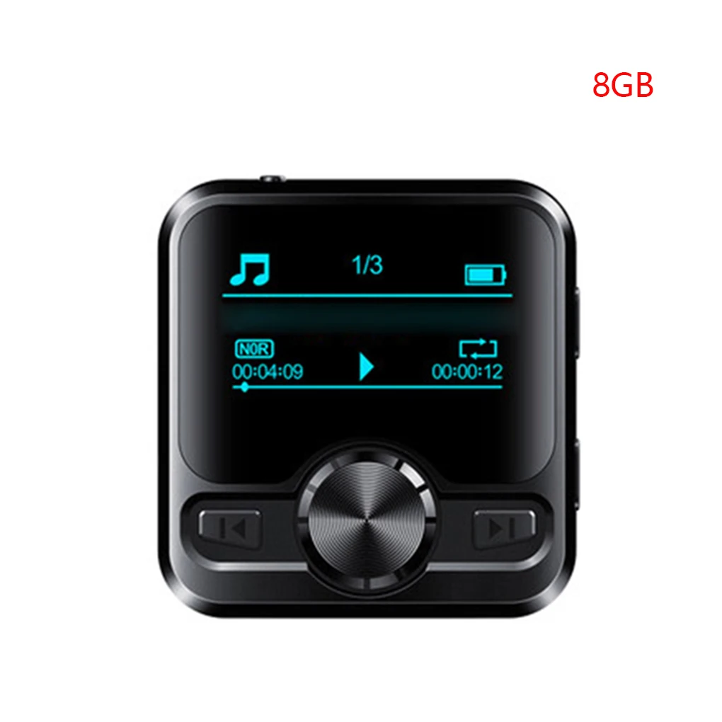 Диктофон Bluetooth спорт HIFI MP3 плеер Запись звука ручка IPX6 FM радио повторитель 1,2 дюймов дисплей - Цвет: NO.1