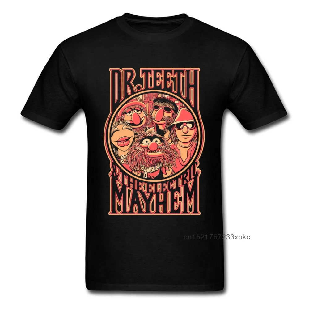 Футболка мужская с марионетами Dr. Teeth Mayhem уличная тенниска в стиле хип-хоп