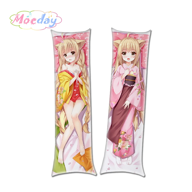 Konohana Kitan Yuzu Satsuki Kawaii Neko обнимающие подушки|Наволочка| |