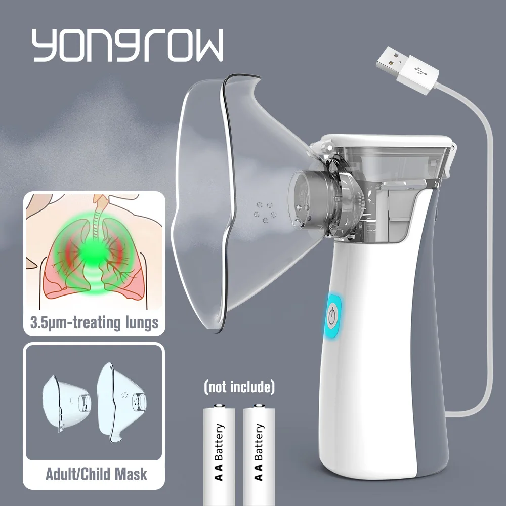 Meilleur Yongrow plus récent nébuliseur médical Portable asthme inhalateur atomiseur pour enfants soins de santé usb mini nébuliseur Portable