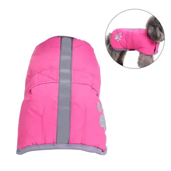 

Reflective Cold Weather Dog Coats Loft and Reversible Winter Fleece Dog Vest Waterproof Pet Jacket for Small/Medium/Large Dogs