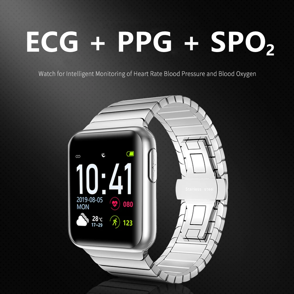 V5 Pro Smart Watch Man ECG Fitness Bracelet Health Electronic Blood Pressure Heart Rate Monitor Tracker Smartwatch | Электроника