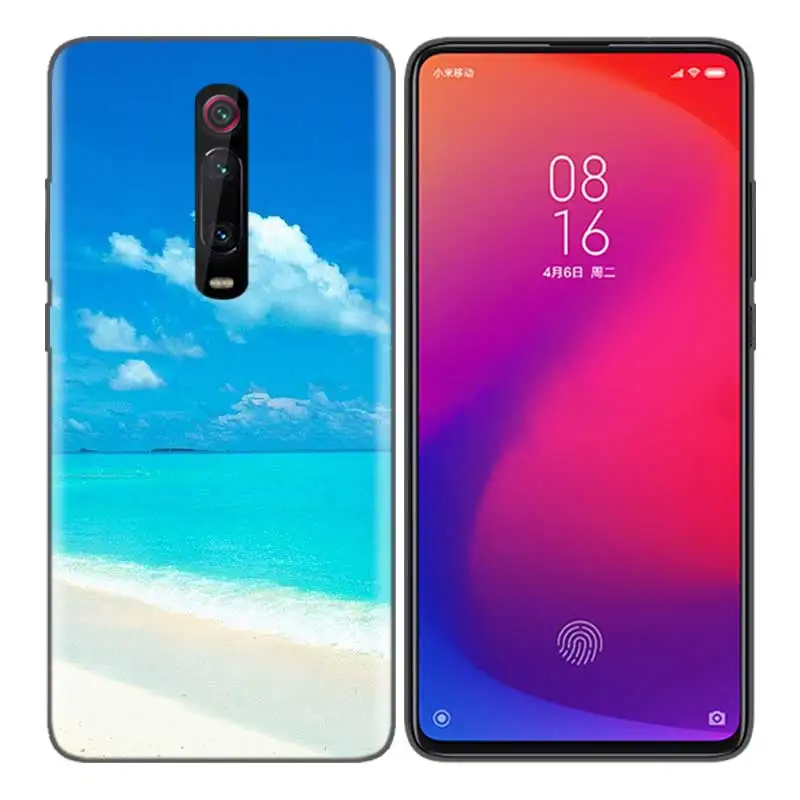 Черный мягкий силиконовый чехол-сумка для Xiaomi mi 9T CC9 Red mi 4 4X5 6 6A 7 7A Note Plus K20 Pro F1 Tampa Fall Clear Sea Sky San