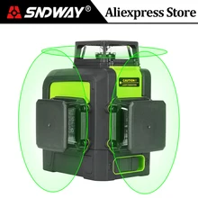 Лазерный уровень 3D Вращающийся крест на 360 градусов зеленый красный луч 12 линий вертикальные и горизонтальные лазерные автоматические самонивелирующиеся инструменты