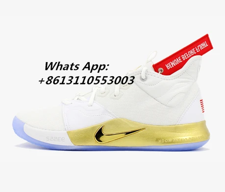 PG Paul George Apollo Missions White Metallic Gold PG3 Mens Basketball Shoes _ - AliExpress Mobile