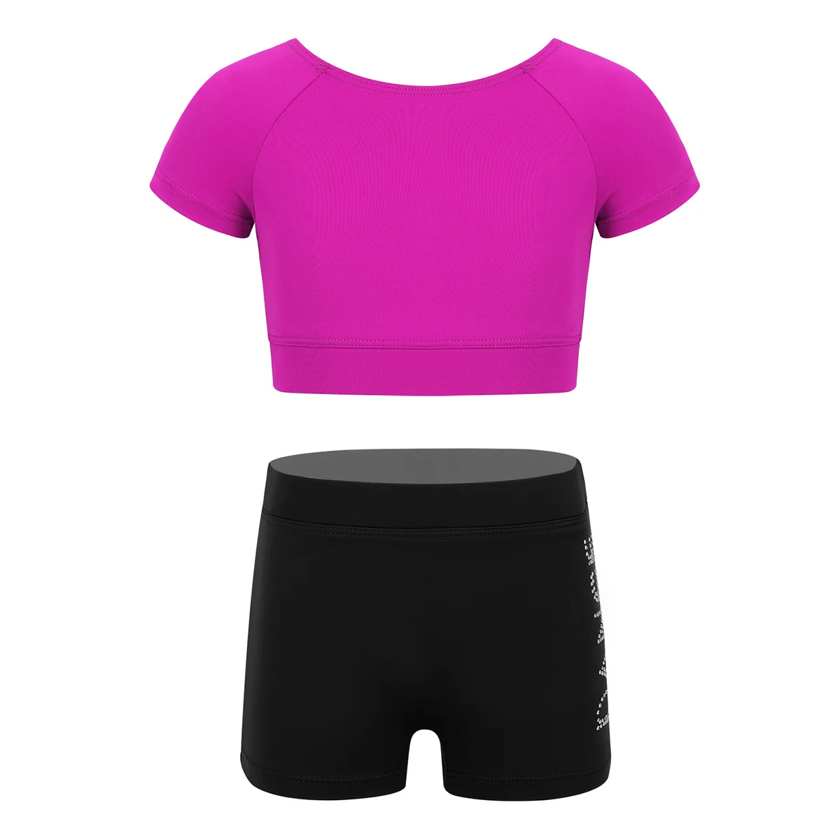 Yeahdor Kids Girls Athletic Sports Gymnastics Workout 2-Pieces Dancing Outfits Racer Back Tank Top with Booty Shorts Set Yeahdor Kids Girls Athletic Sports Gymnastics Workout 2-Pieces Dancing Outfits Racer Back Tank Top with Booty Shorts Set