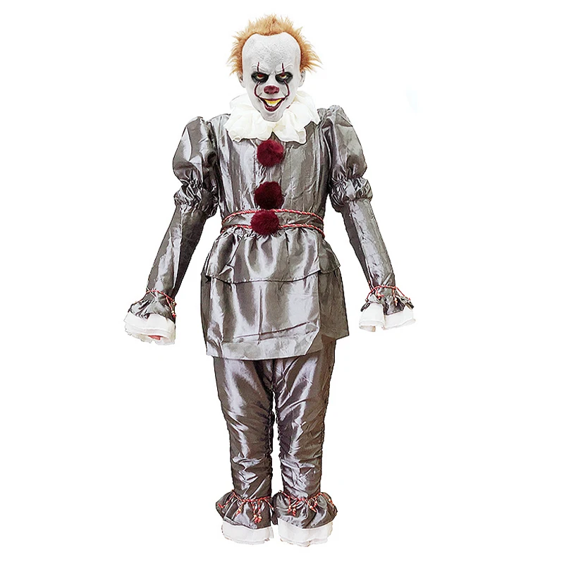 2019 Детские Джокер Pennywise маска для косплея Стивен Кинг это Chapter Хэллоуин вечерние