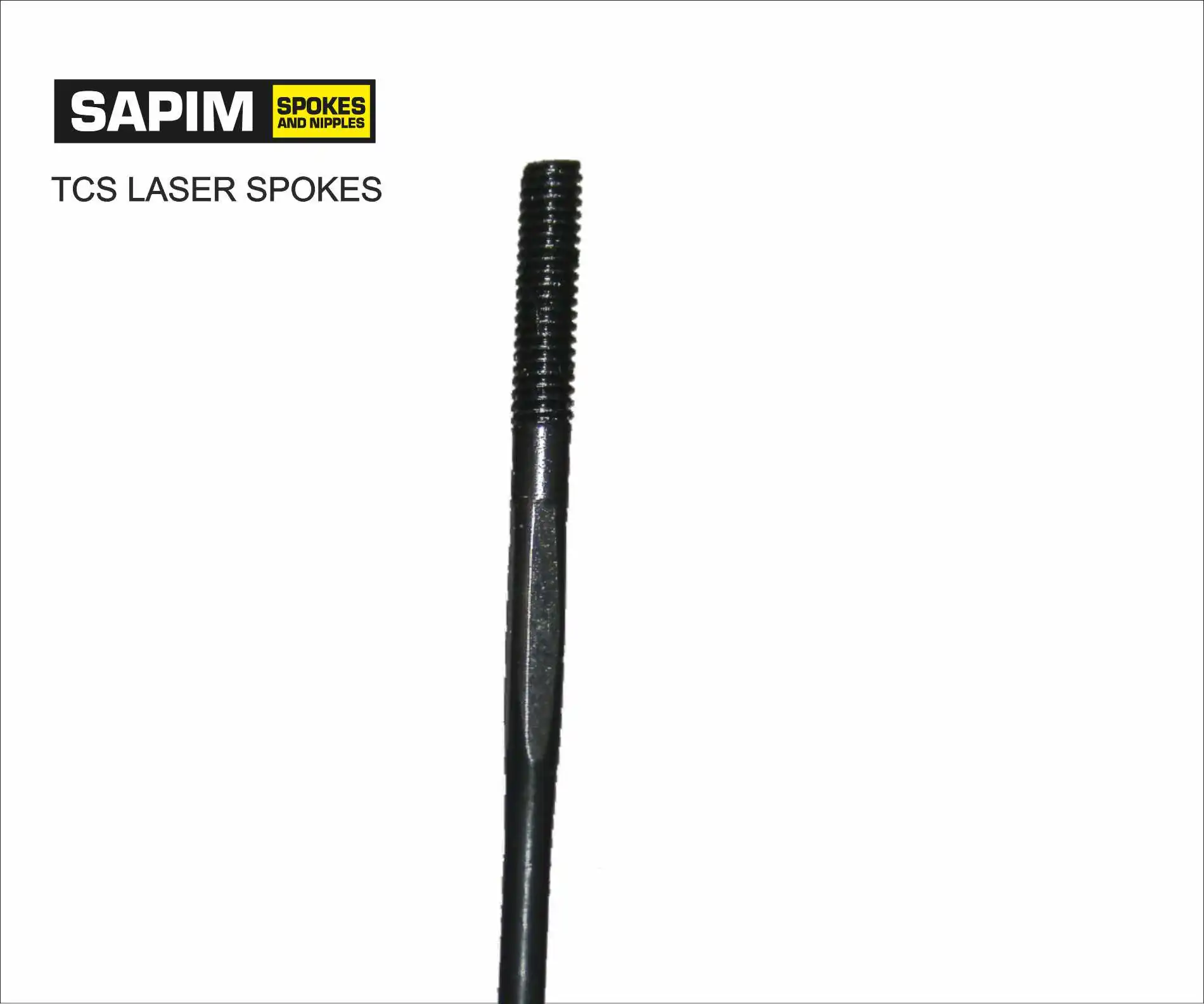 sapim laser spoke 14g inox 18/8 double butted belgium any size black 2.0/1.5/2.0 