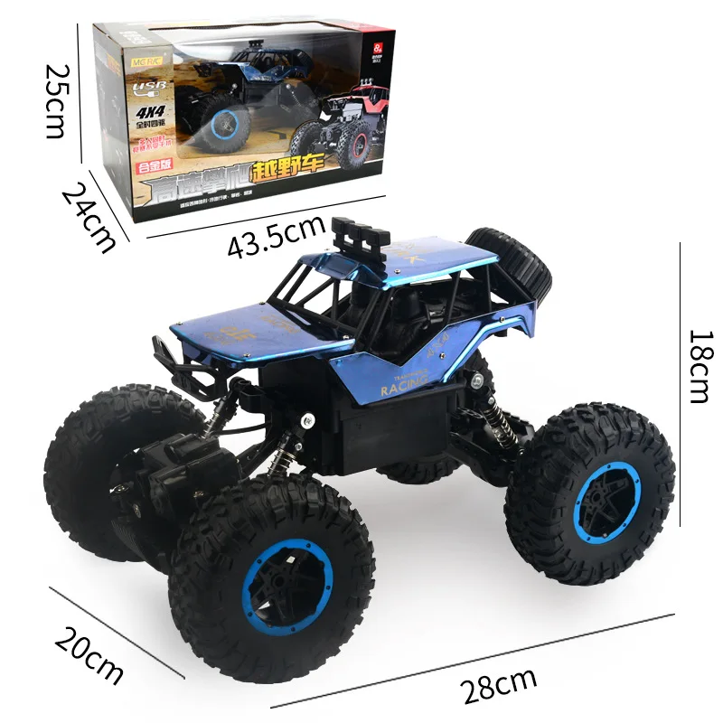 

M g Rc388-21 Alloy 2.4G off-Road Vehicle 1: 14 Four-Wheel Drive Rechargeable Remote Control Climbing Car Children Model