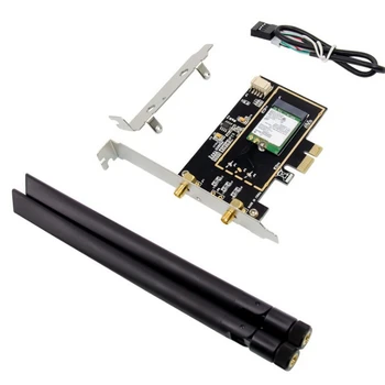 

Dual-Band 2.4G/5.8G Wireless Network Card Adapter Wireless Wifi Bluetooth 4.0 Pcie Network Card with 7260 for Pc