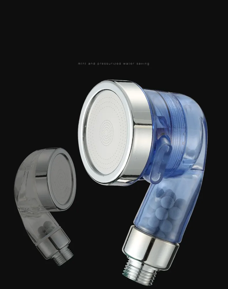 Handheld Water Saving Shower Head Bath Shower Nozzle Sprinkler Sprayer Filter Transparent Hand Shower Head Filter Showerhead
