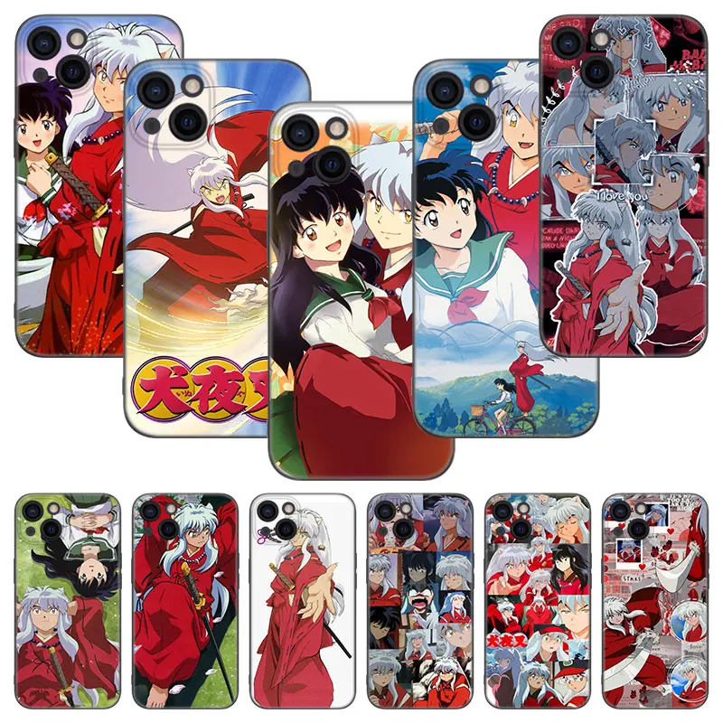 Чехол для телефона аниме InuYasha Apple iPhone 13 12 Mini 11 Pro XS Max XR X 8 7 6S 6 Plus 5S 5 SE 2020 мягкий